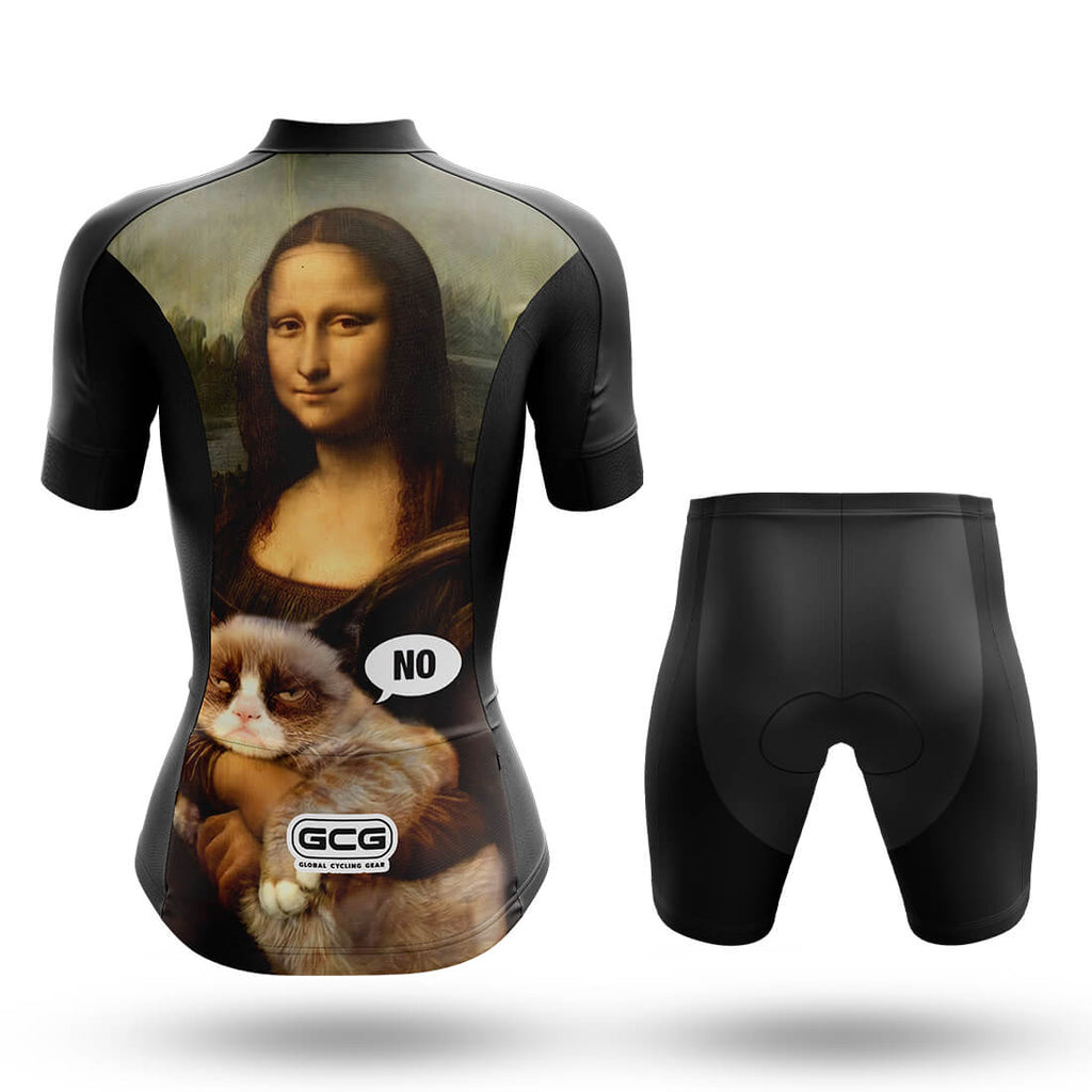 Mona Lisa With Cat - Women's Cycling Kit