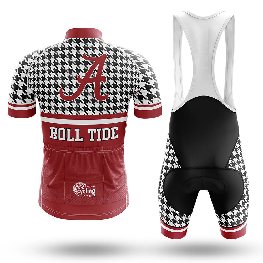 Crimson Tide Houndstooth Pattern - Men's Cycling Kit