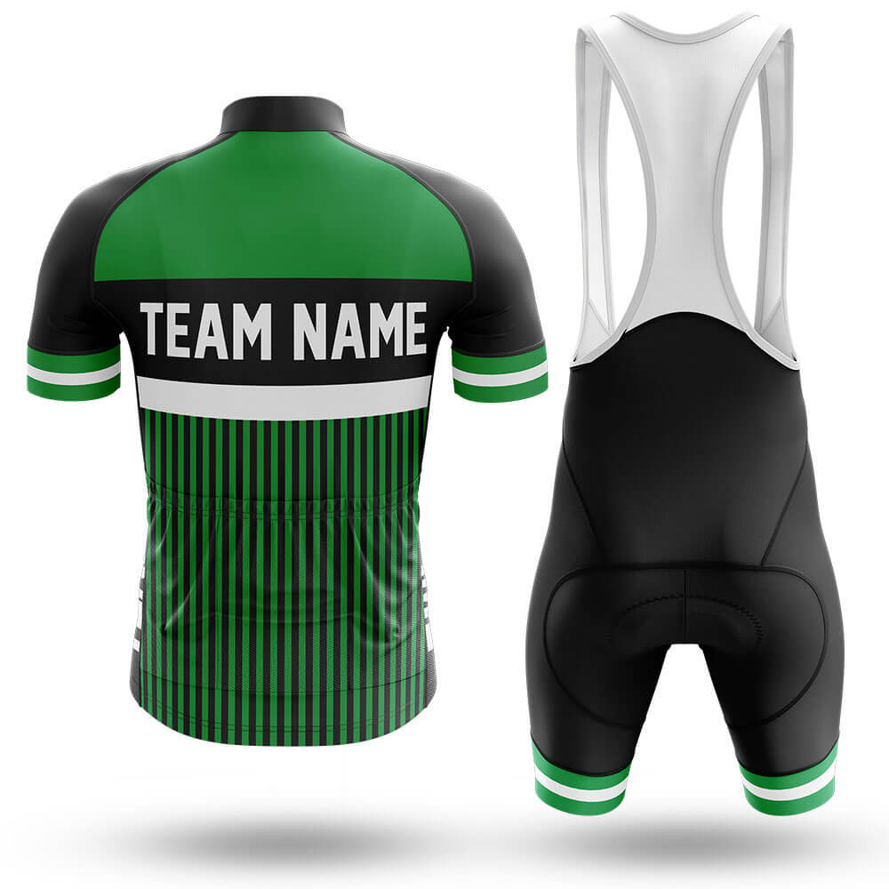 Custom Team Name M6 Green - Men's Cycling Kit