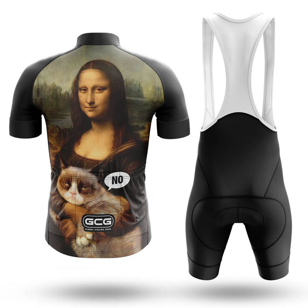 Mona Lisa With Cat - Men's Cycling Kit