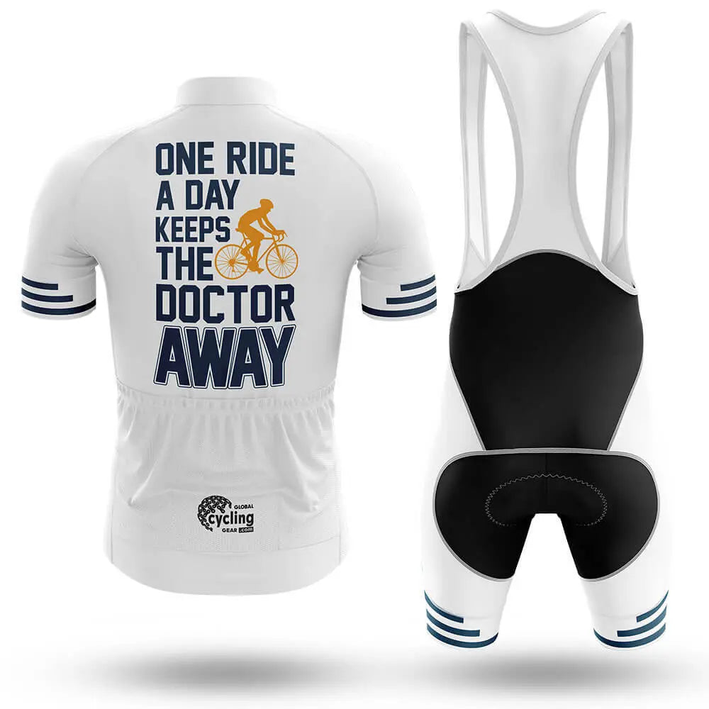 One Ride A Day - White - Men's Cycling Kit