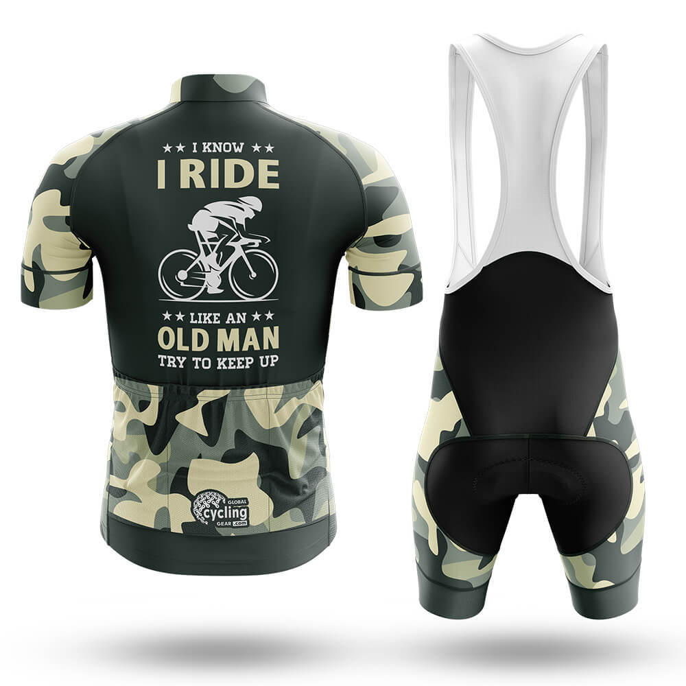 I Ride Like An Old Man V8 - Men's Cycling Kit