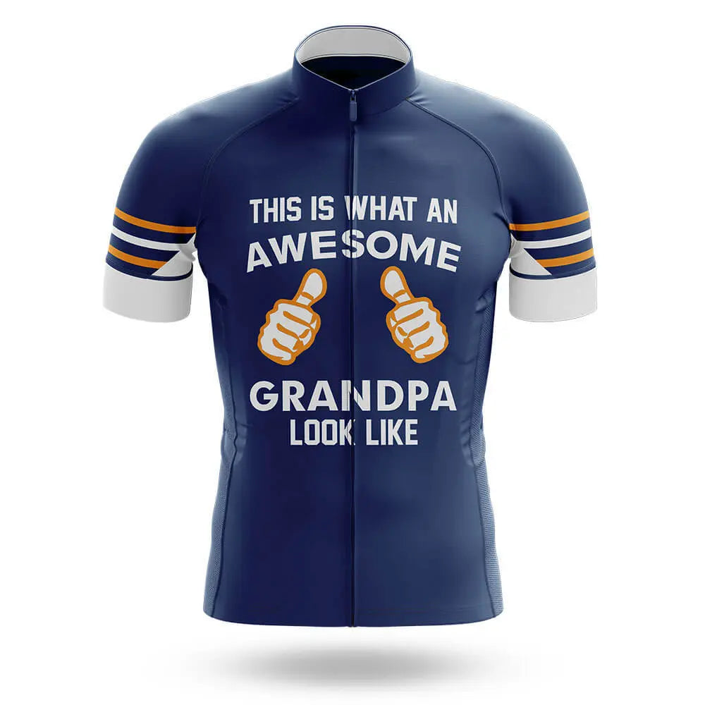 Awesome Grandpa V3 - Navy - Men's Cycling Kit