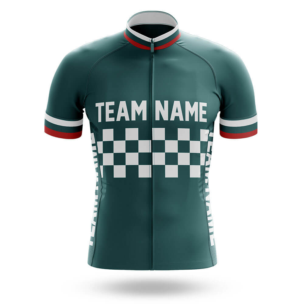 Custom Team Name M7 Green - Men's Cycling Kit
