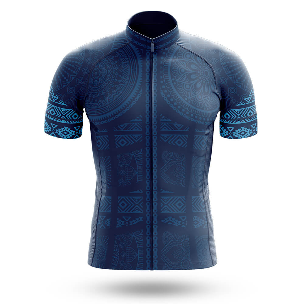 Blue Bike Pattern - Men's Cycling Kit