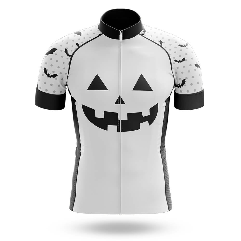 Pumpkin Face - White - Men's Cycling Kit