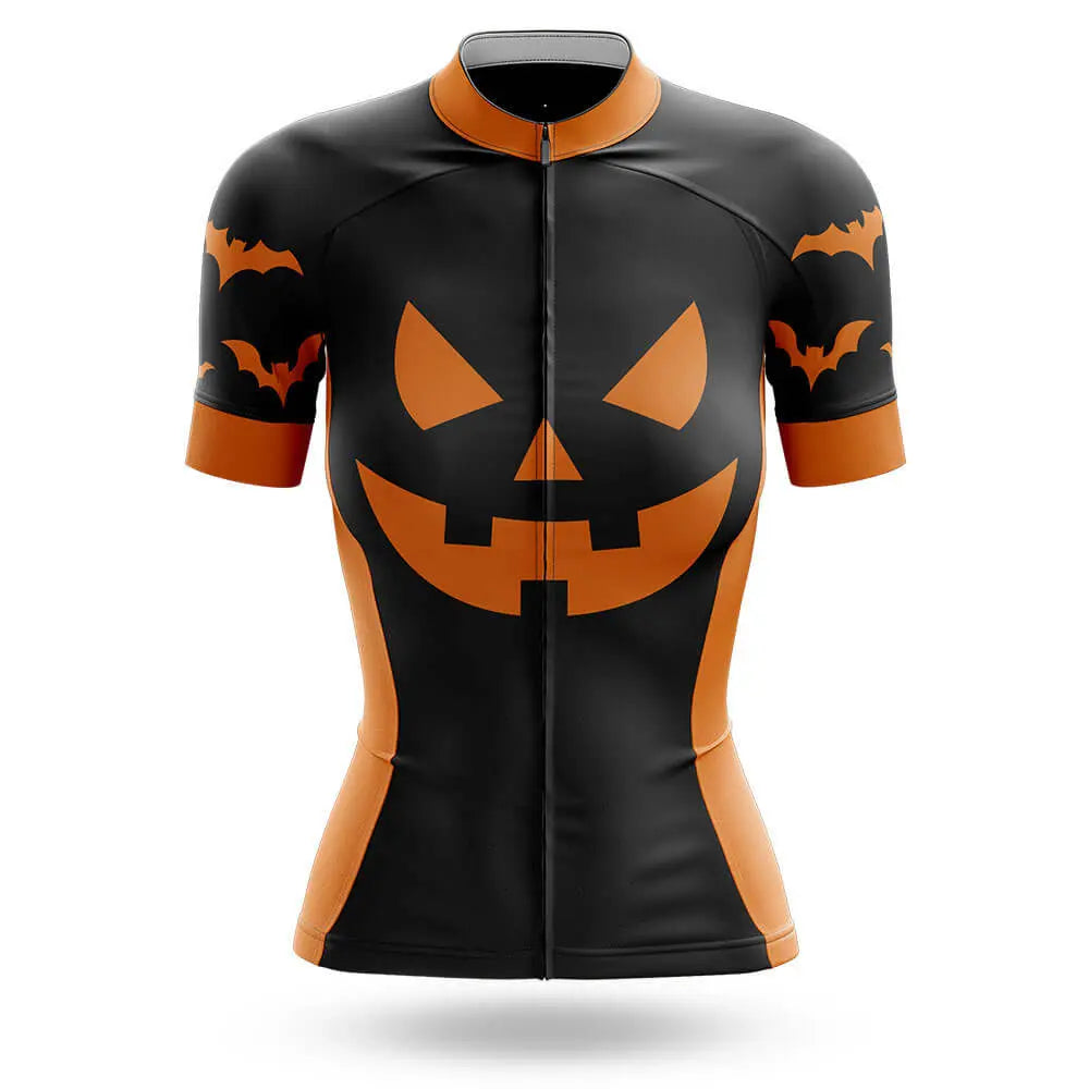 Pumpkin Face - Black - Women - Cycling Kit