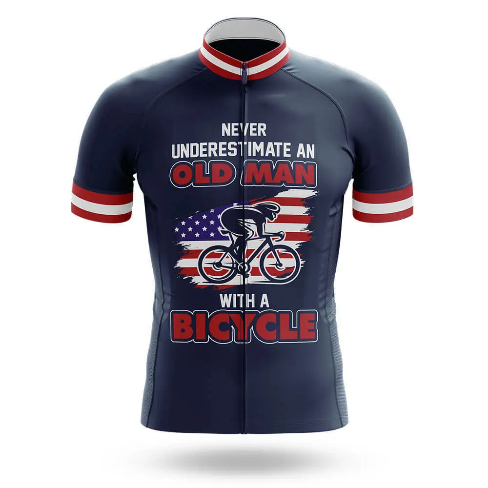 Old Man V9 - Navy - Men's Cycling Kit
