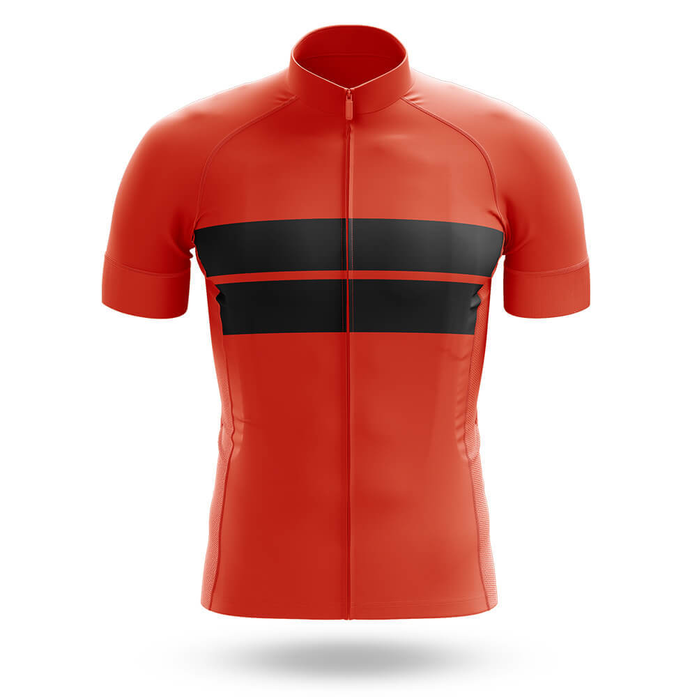 Retro Two Stripes - Orange - Men's Cycling Kit