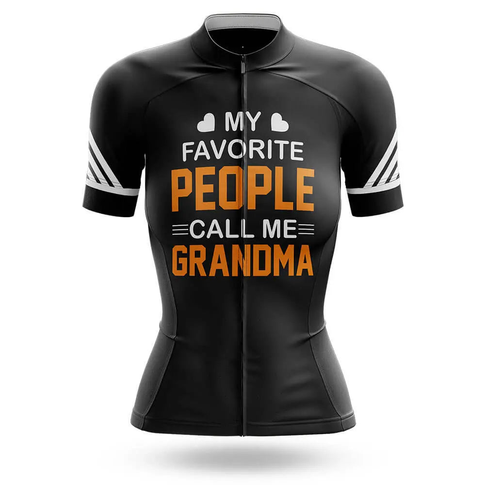 Call Me Grandma - Black - Women Cycling Kit