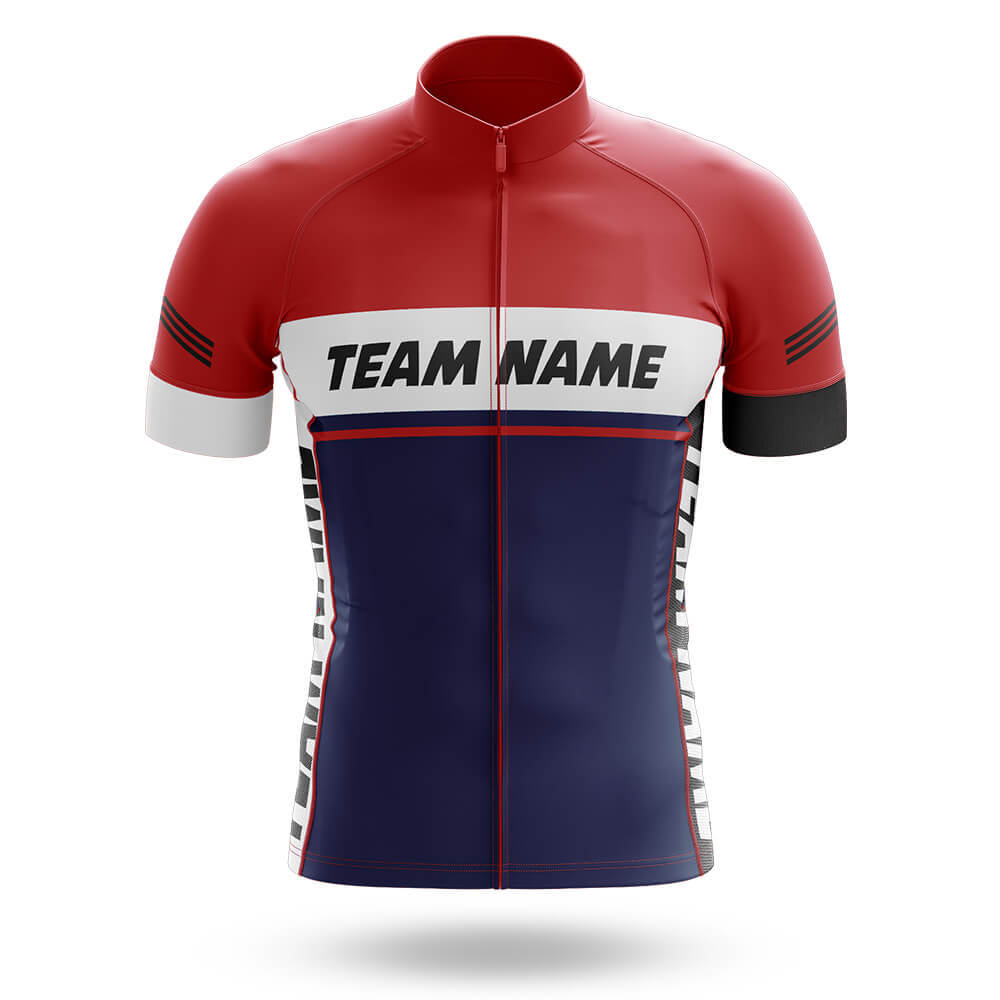 Custom Team Name M1 Red - Men's Cycling Kit