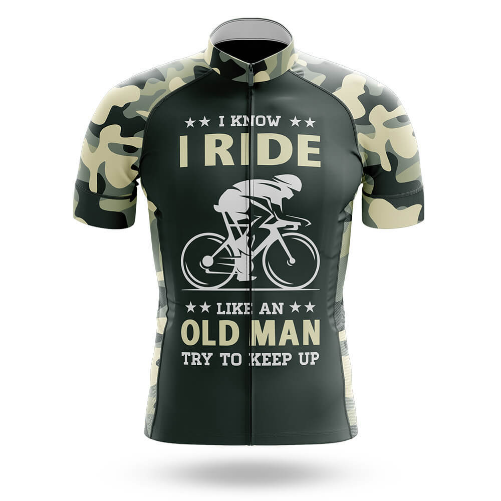 I Ride Like An Old Man V8 - Men's Cycling Kit