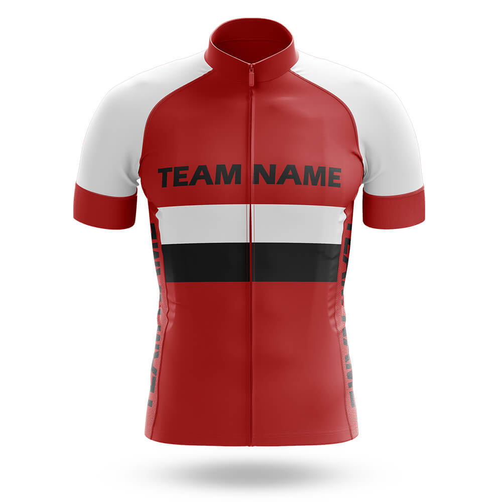 Custom Team Name M2 Red - Men's Cycling Kit