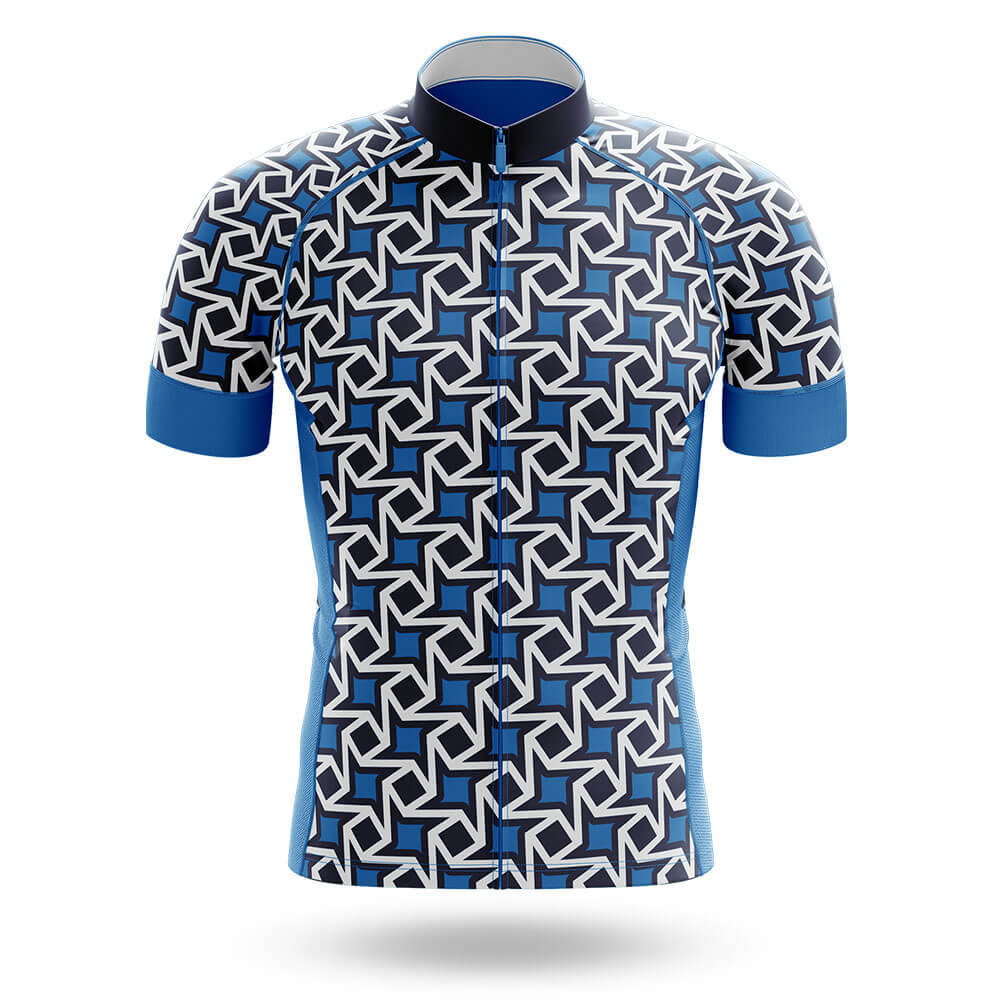 Tiny Pattern - Blue - Men's Cycling Kit