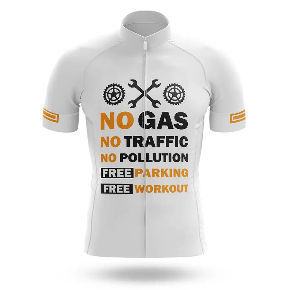 No Gas - White - Men's Cycling Kit