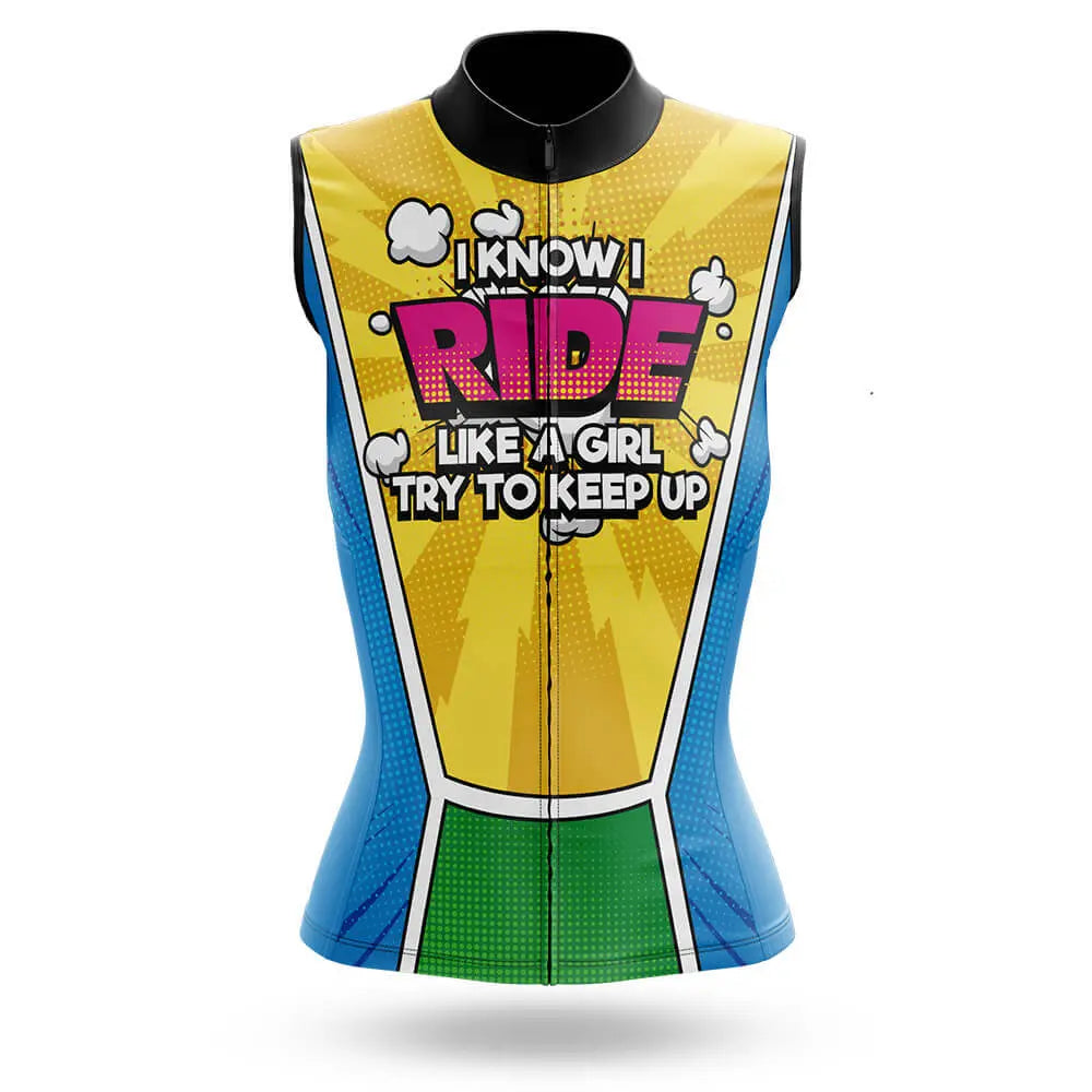 Like A Girl Comic - Women's Sleeveless Jersey