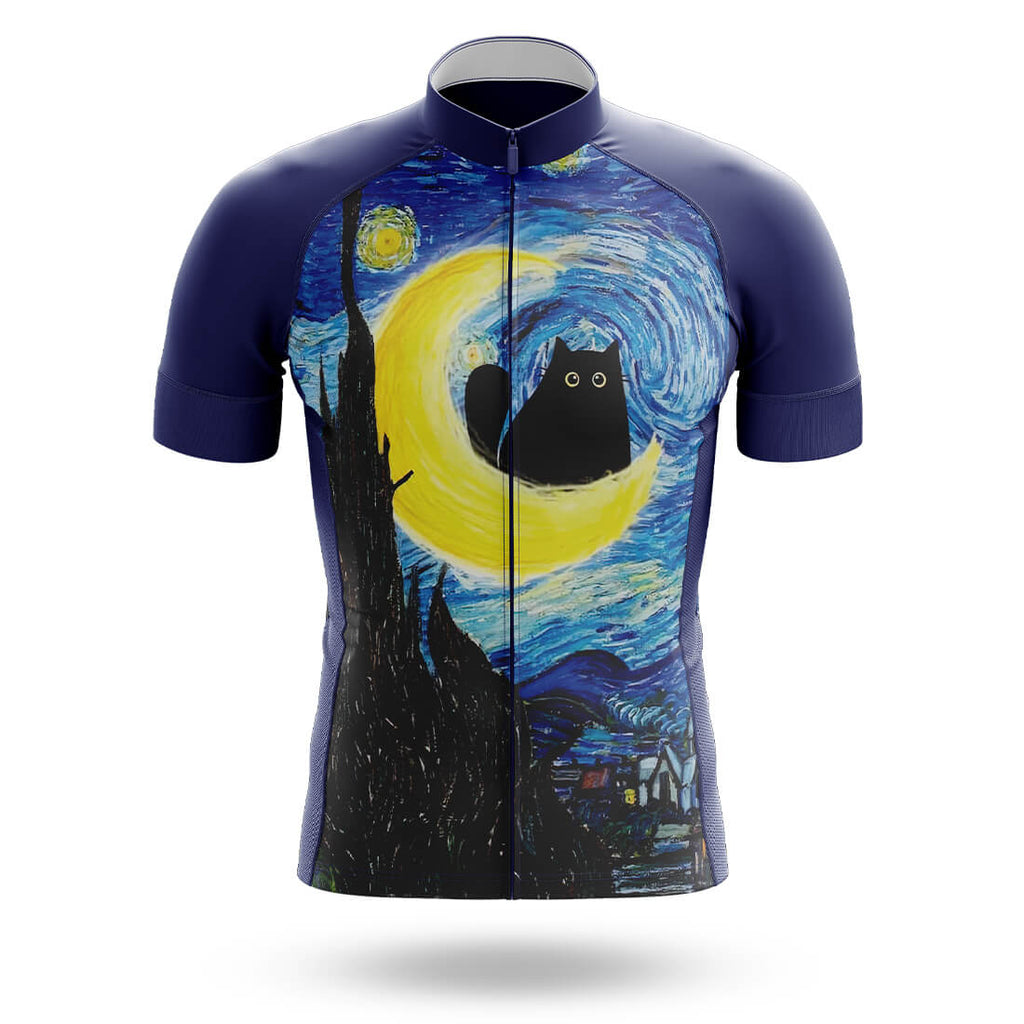 Starry Night Cat - Men's Cycling Kit