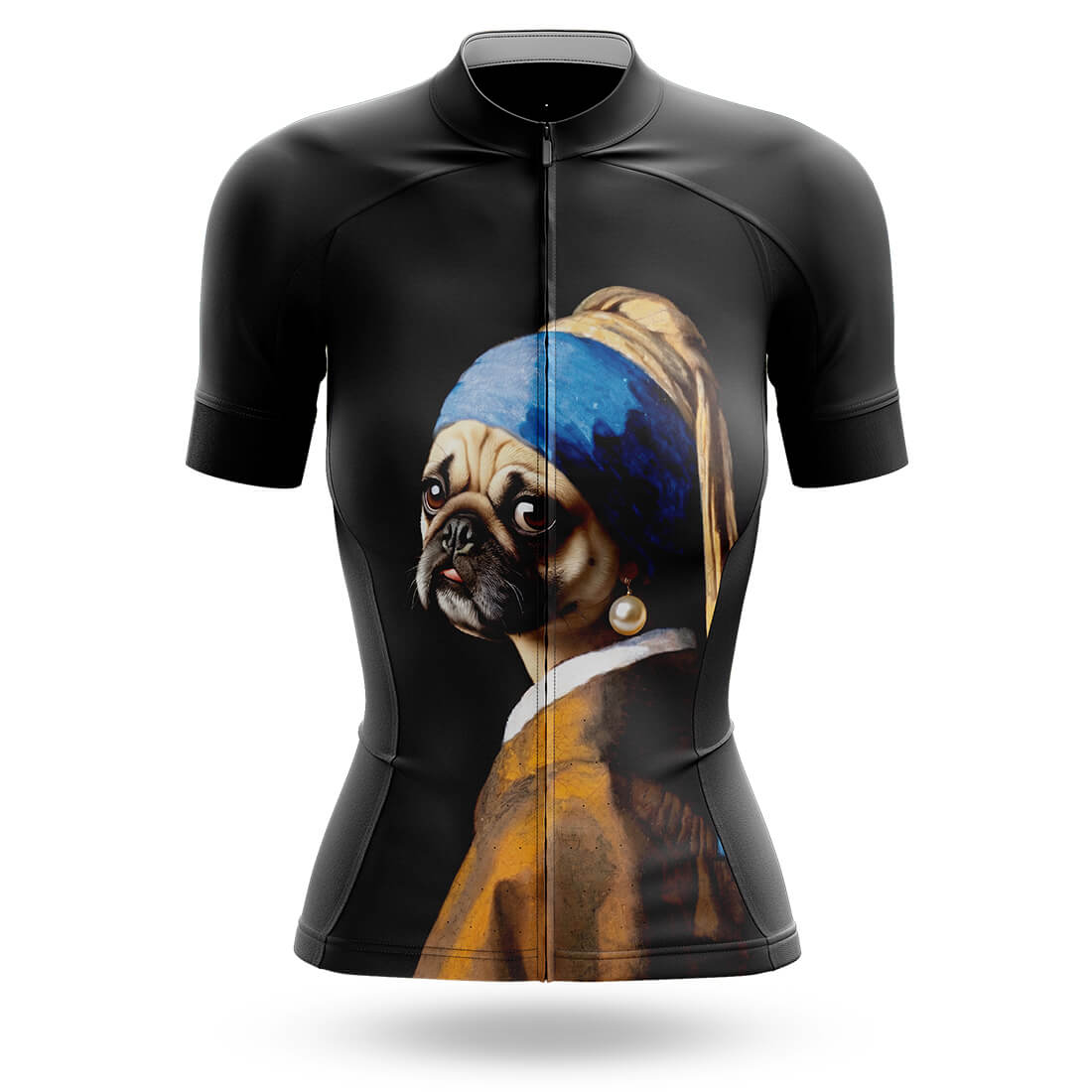 Pearl Earring Pug Dog - Women's Cycling Kit