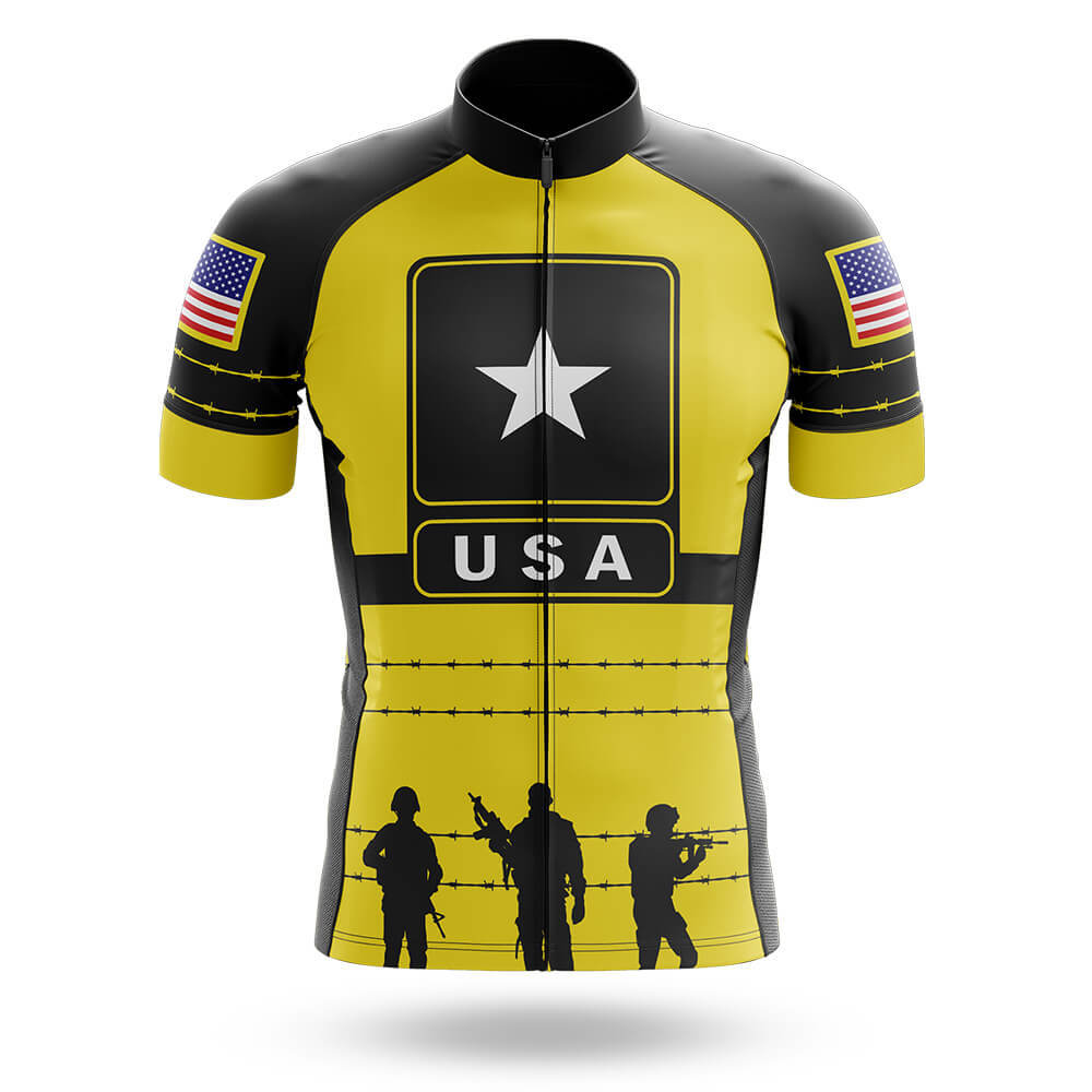 Black Yellow USA - Men's Cycling Kit