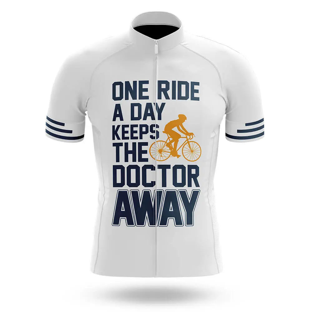 One Ride A Day - White - Men's Cycling Kit