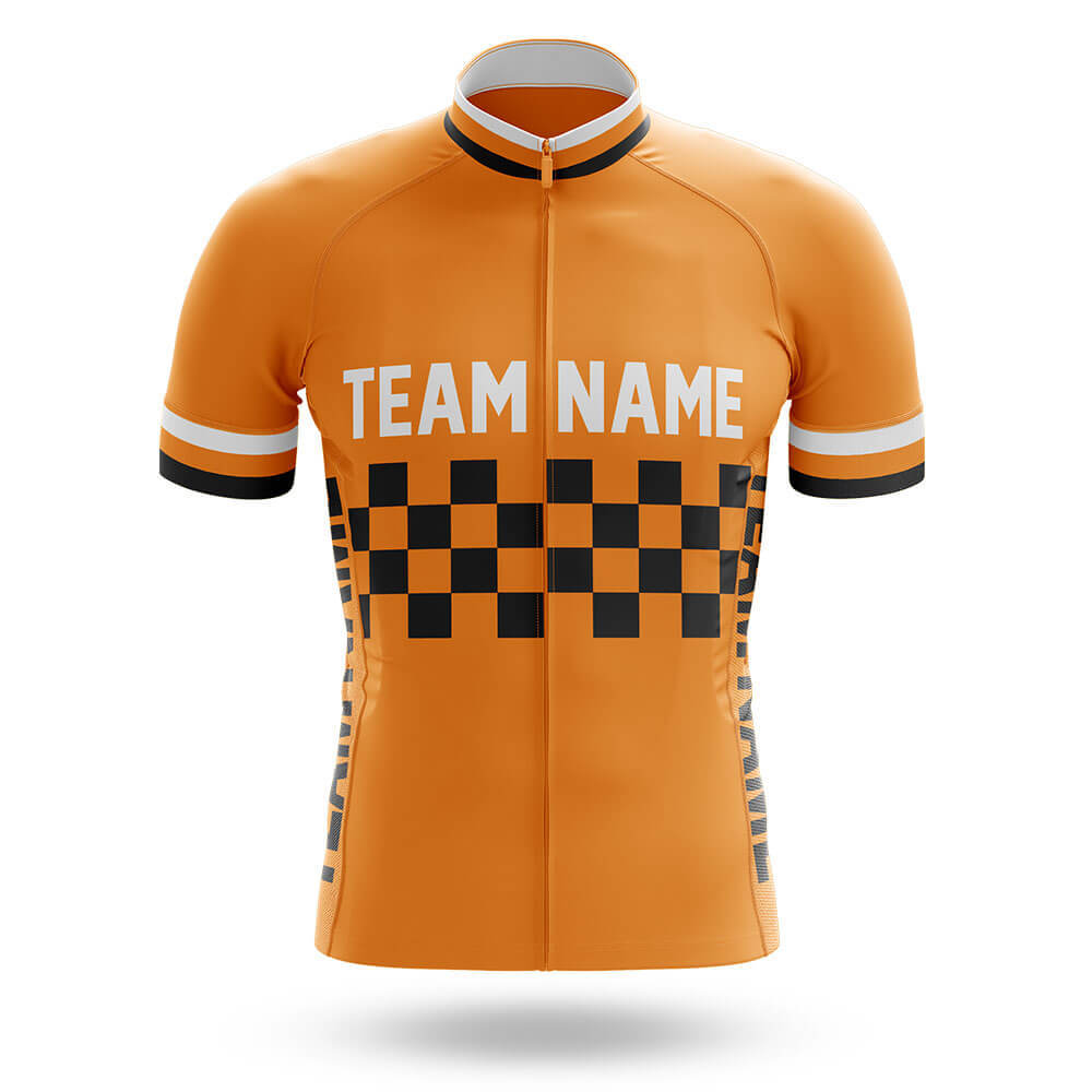 Custom Team Name M7 Orange - Men's Cycling Kit