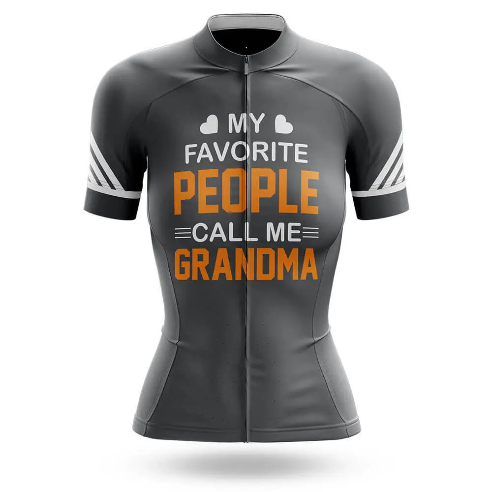 Call Me Grandma - Grey - Women Cycling Kit