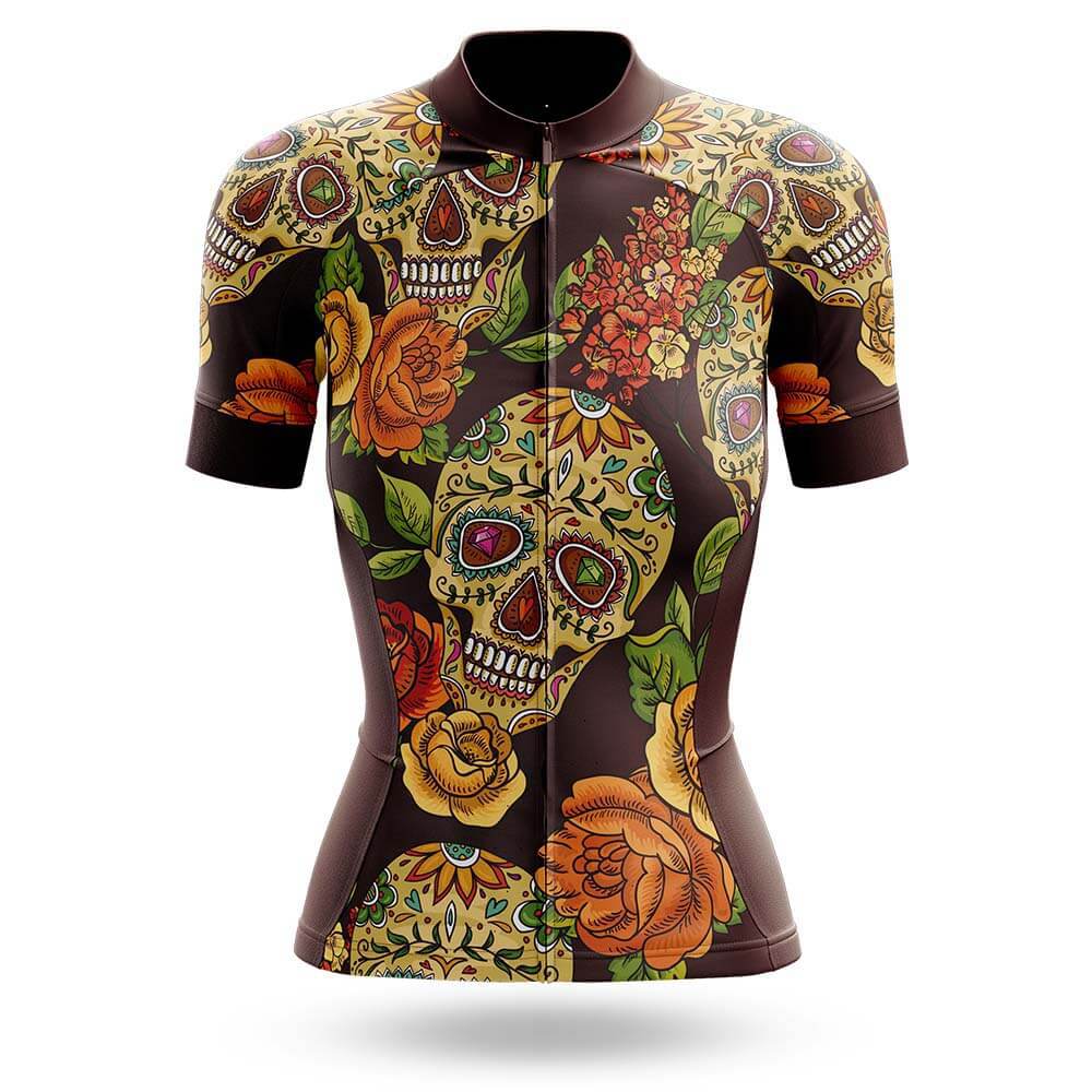 Colorful Sugar Skulls V2 - Women's Cycling Kit