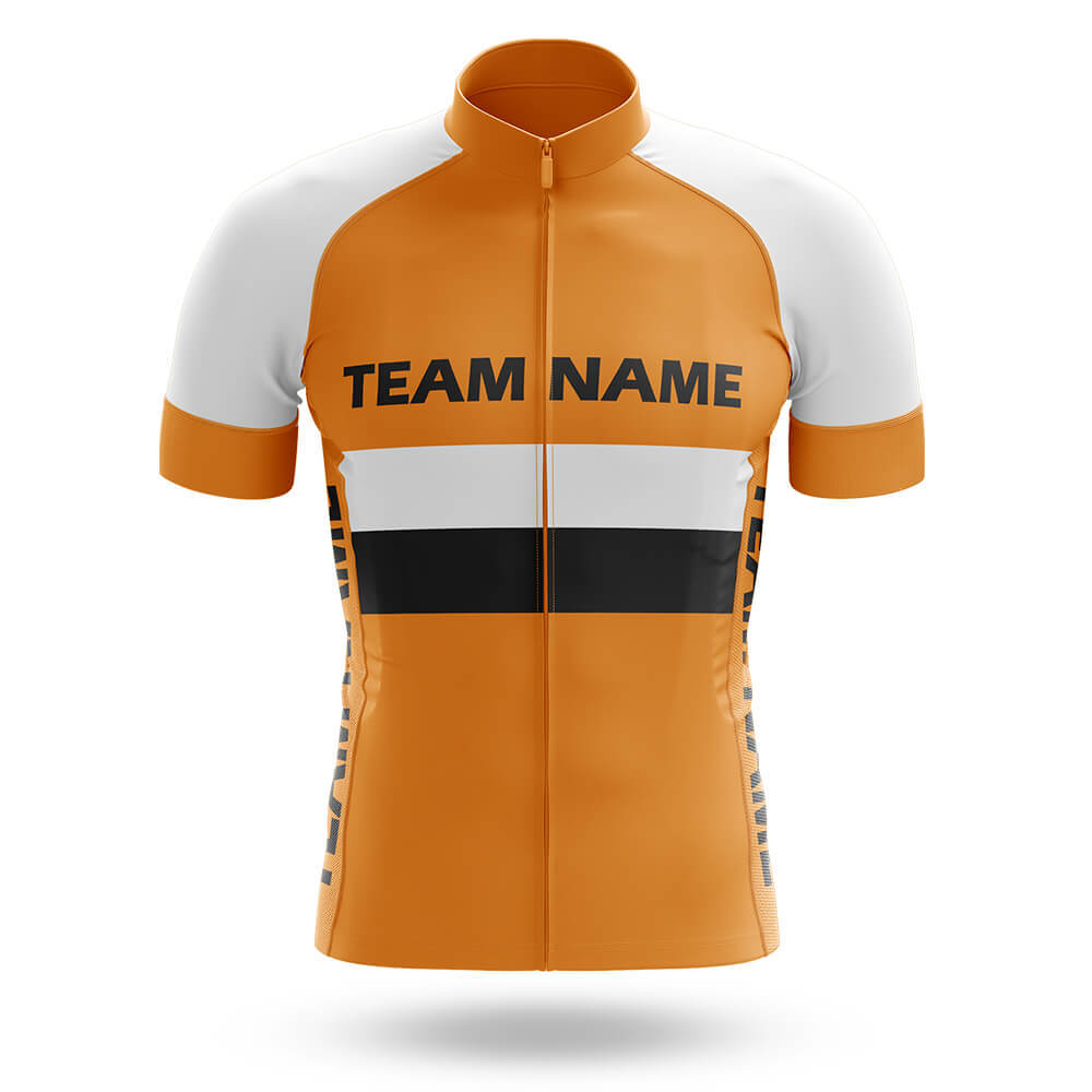 Custom Team Name M2 Orange - Men's Cycling Kit