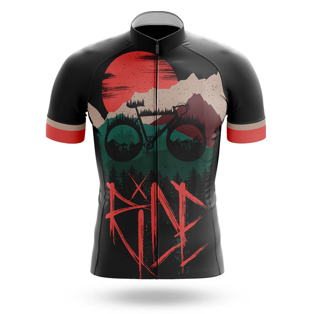 Bike In Sunset - Men's Cycling Kit
