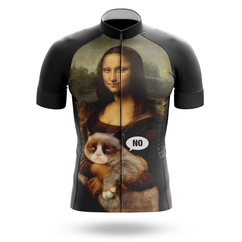 Mona Lisa With Cat - Men's Cycling Kit
