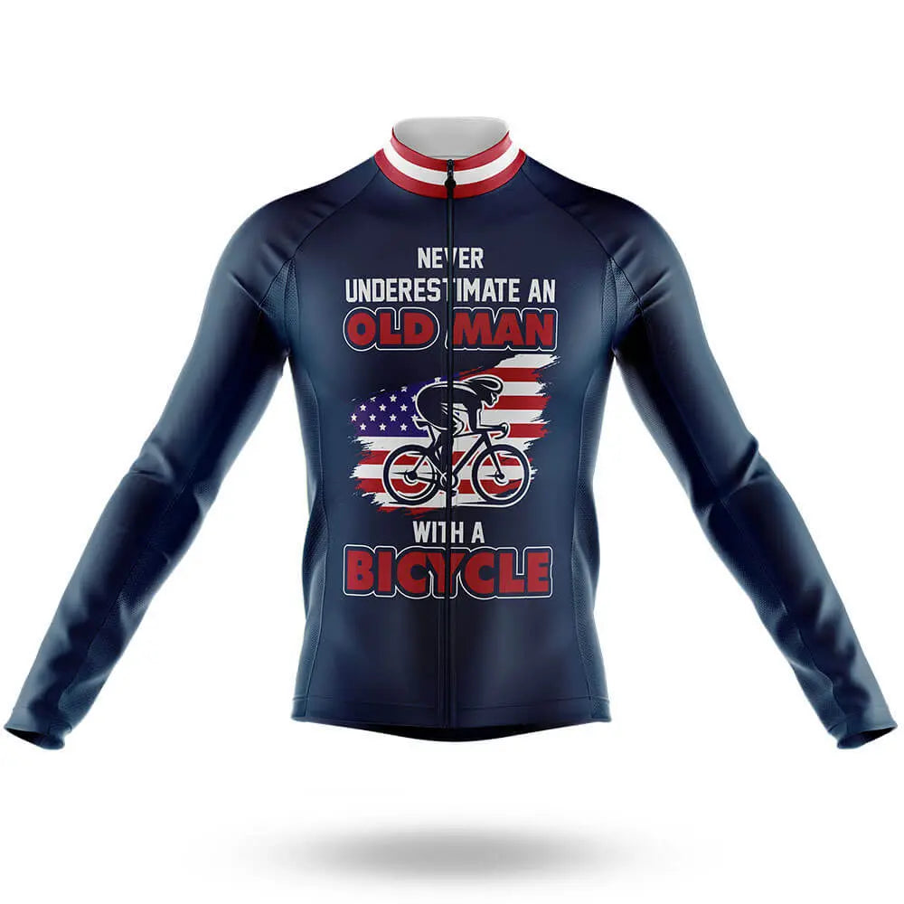 Old Man V9 - Navy - Men's Cycling Kit