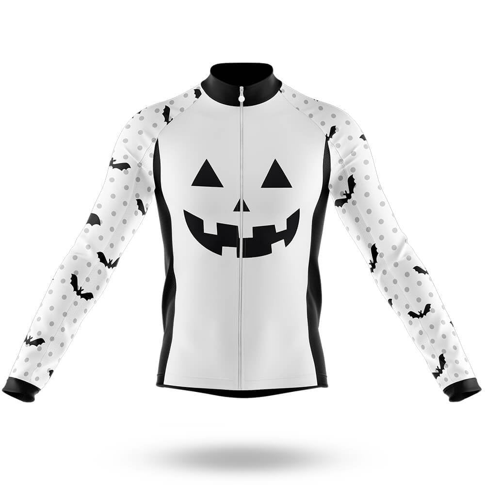 Pumpkin Face - White - Men's Cycling Kit
