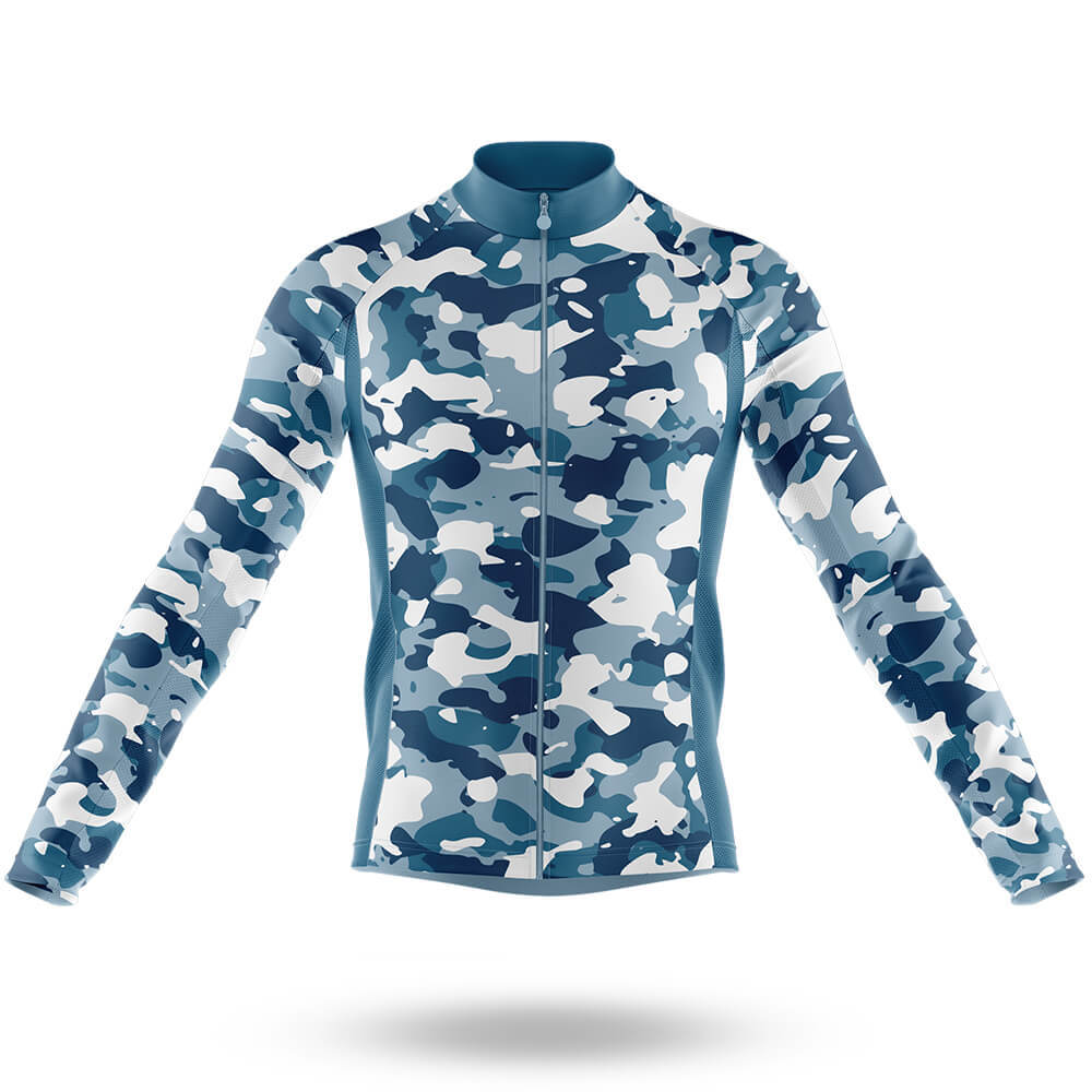 Blue Camo Cycling Jersey