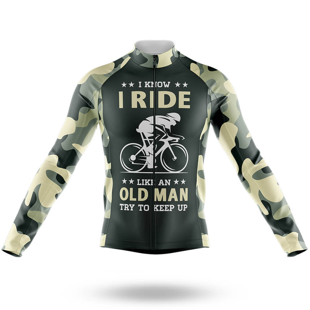 I Ride Like An Old Man V8 - Men's Cycling Kit