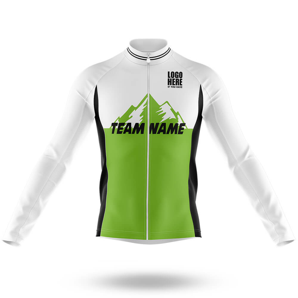 Custom Team Name V3 Green - Men's Cycling Kit