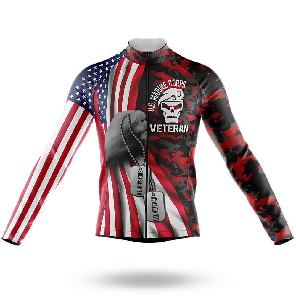 US Marine Veteran Flag - Men's Cycling Kit