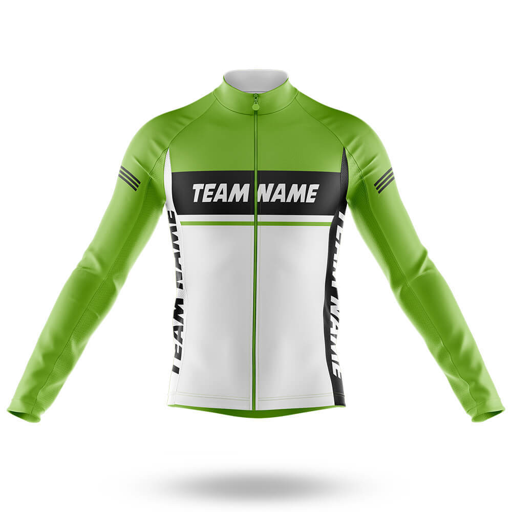 Custom Team Name M1 Green - Men's Cycling Kit