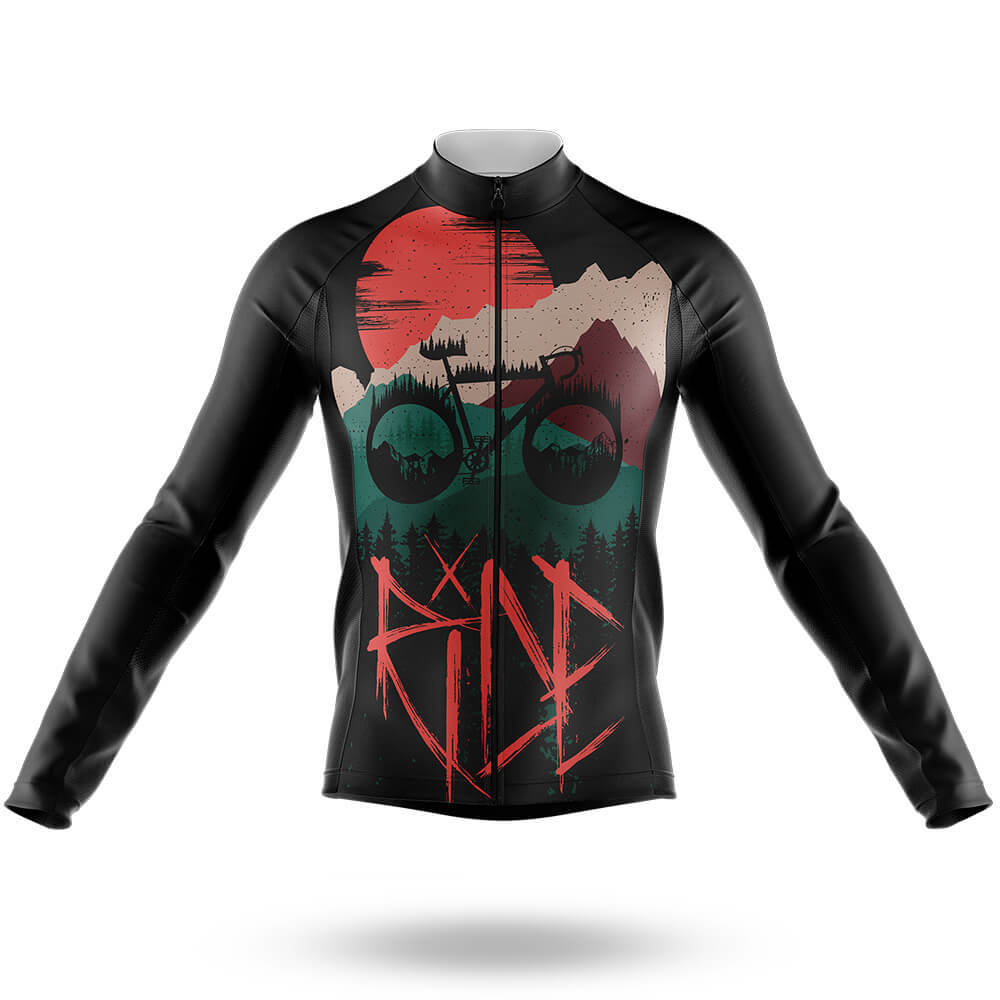 Bike In Sunset - Men's Cycling Kit