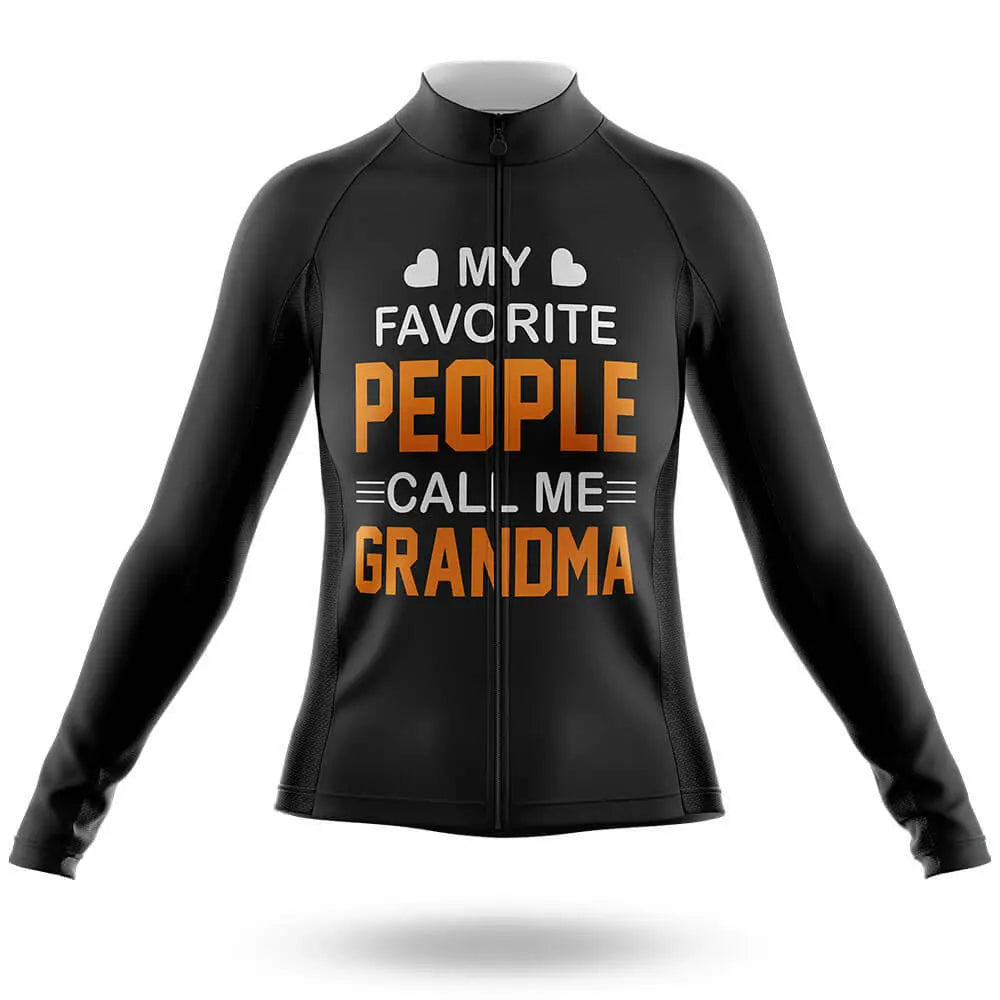 Call Me Grandma - Black - Women Cycling Kit