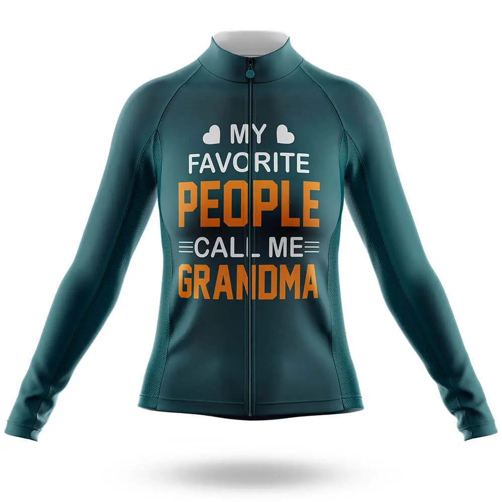 Call Me Grandma - Green - Women Cycling Kit