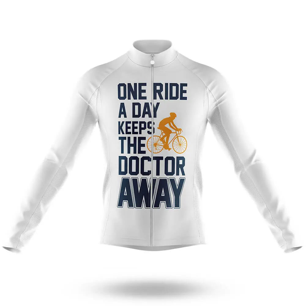 One Ride A Day - White - Men's Cycling Kit