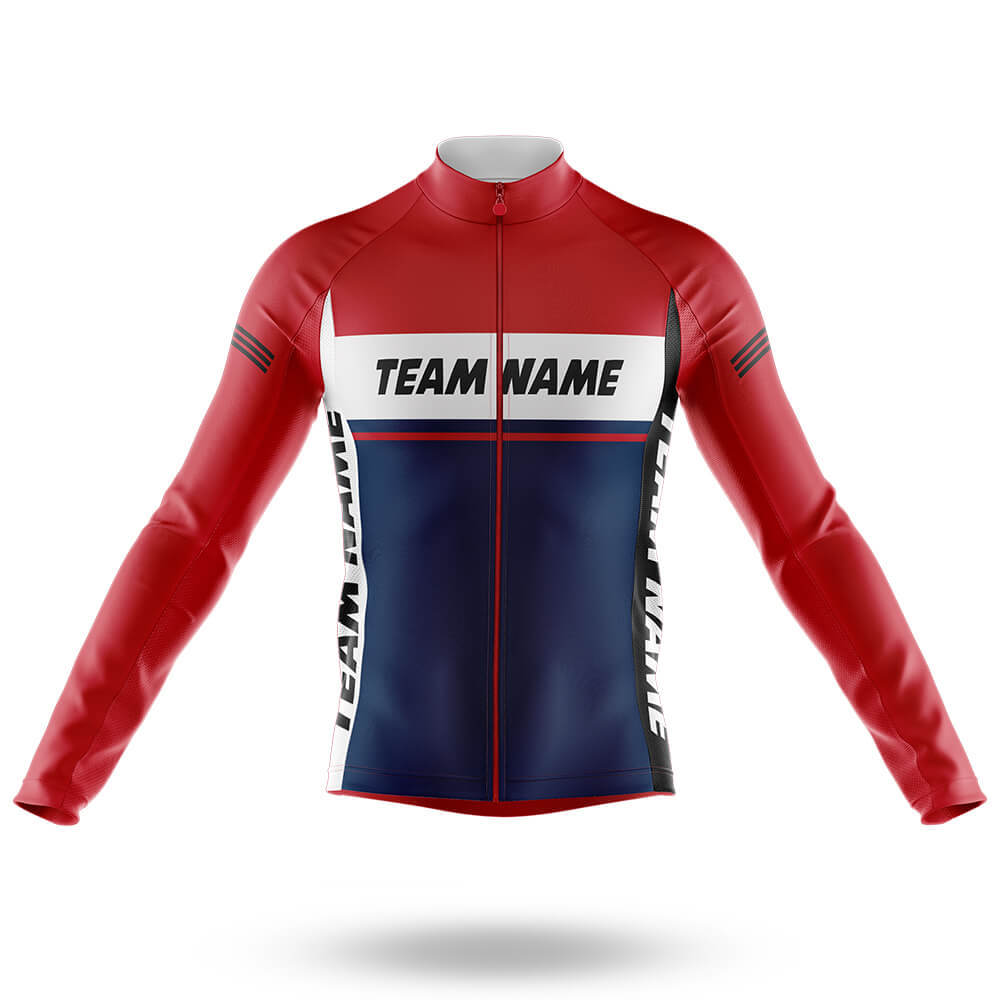 Custom Team Name M1 Red - Men's Cycling Kit