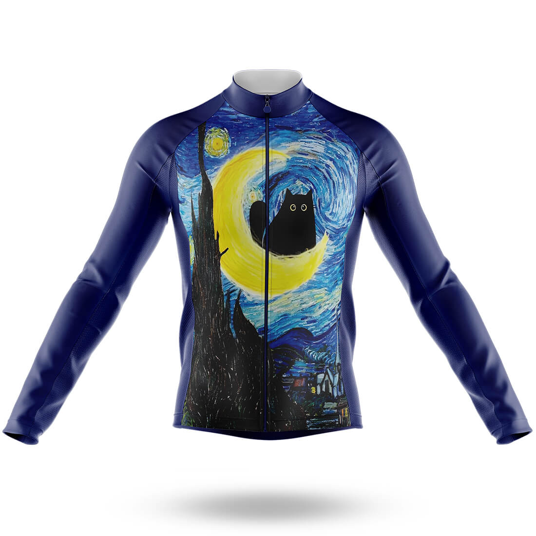 Starry Night Cat - Men's Cycling Kit