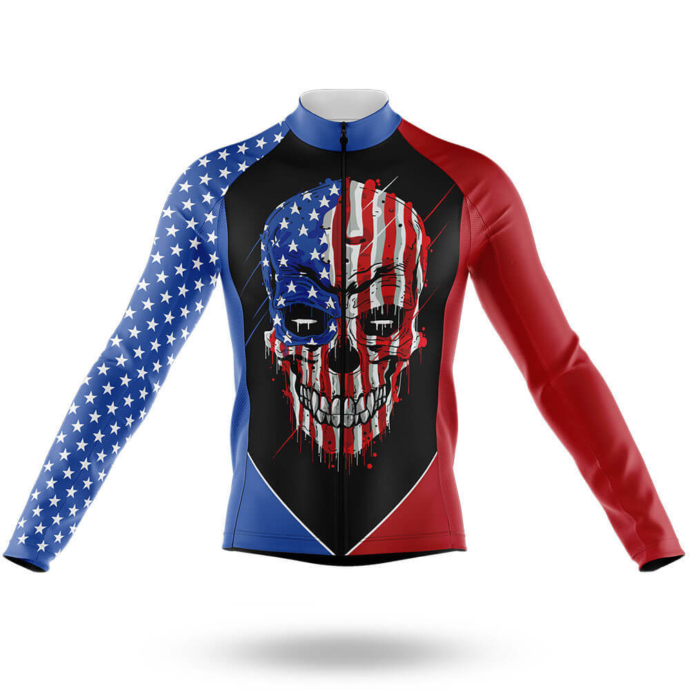USA Flag Skull V2 - Men's Cycling Kit