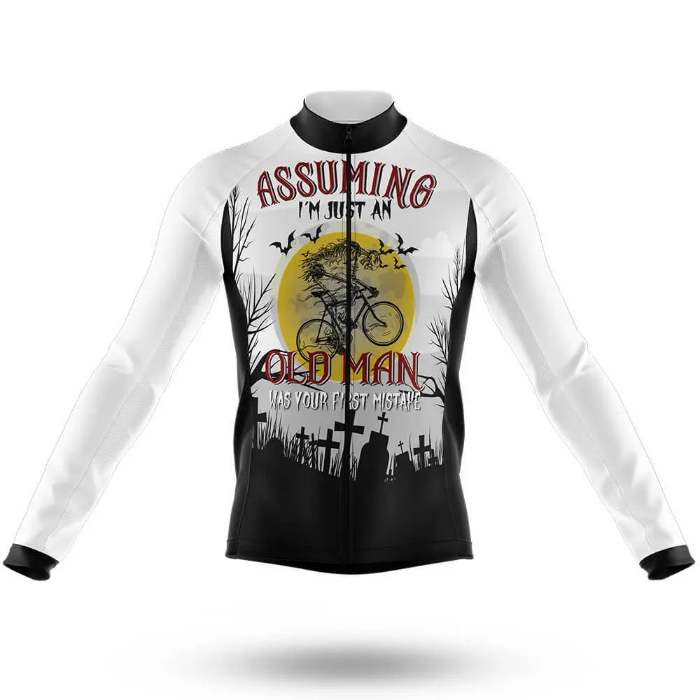 Assuming Old Man V3 - White - Men's Cycling Kit