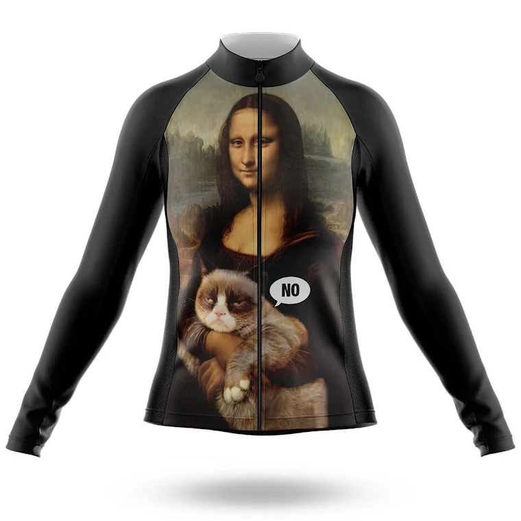 Mona Lisa With Cat - Women's Cycling Kit