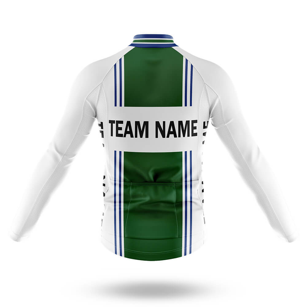 Custom Team Name M4 Green - Men's Cycling Kit
