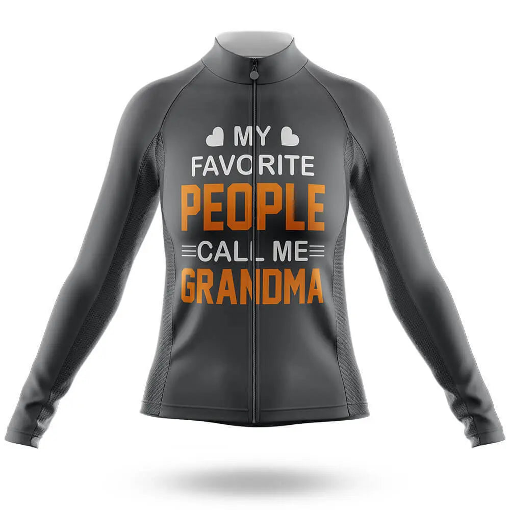 Call Me Grandma - Grey - Women Cycling Kit