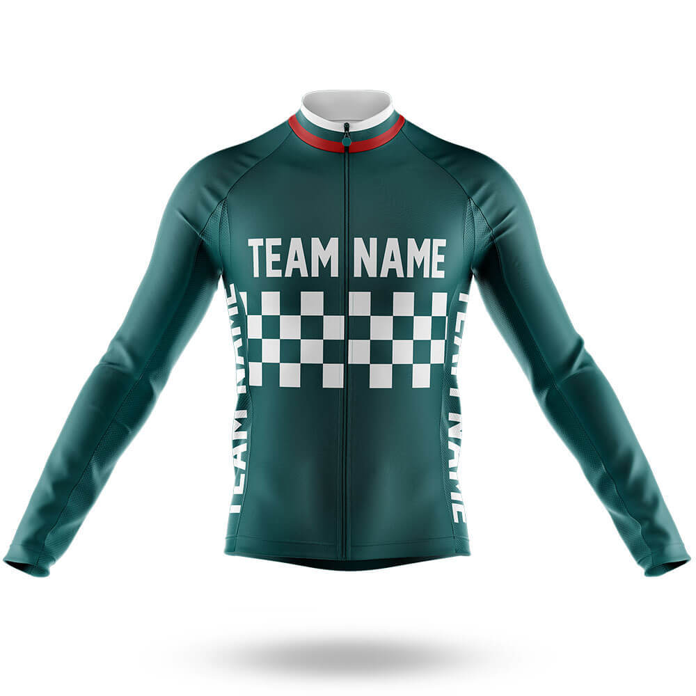 Custom Team Name M7 Green - Men's Cycling Kit