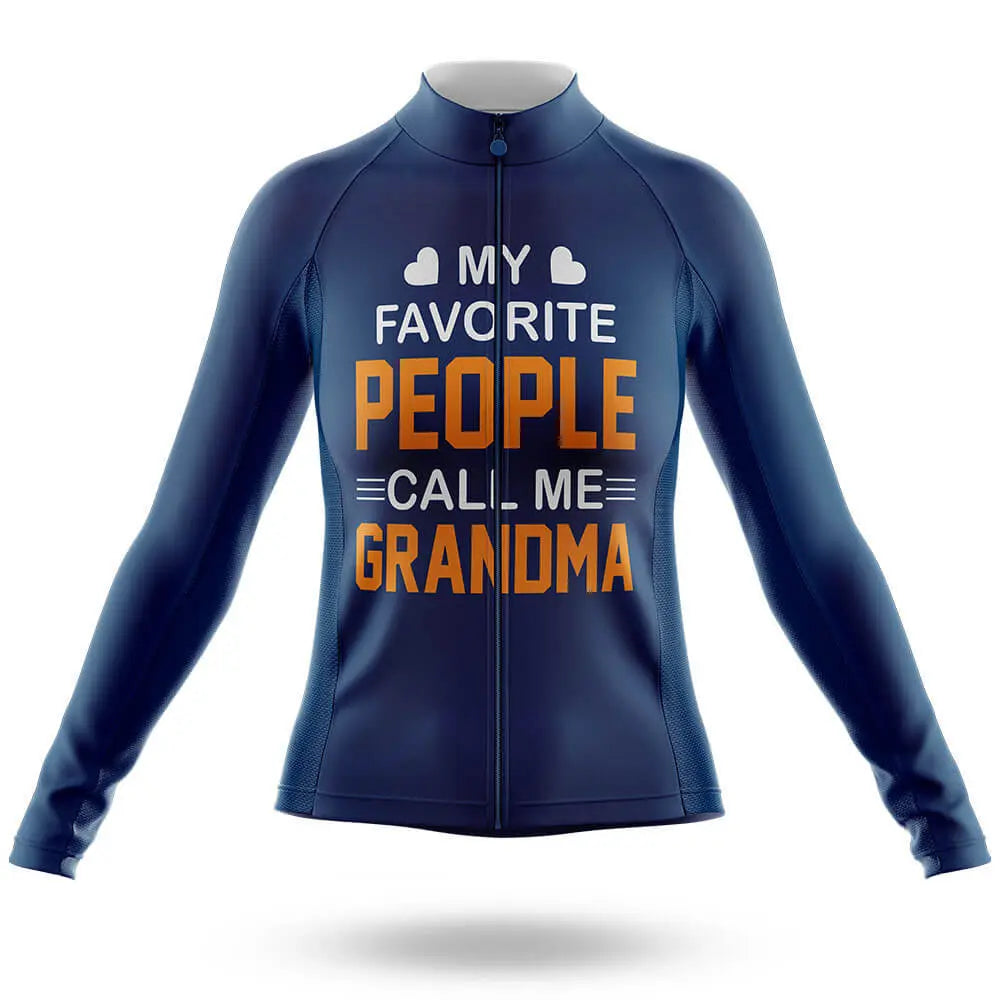 Call Me Grandma - Navy - Women Cycling Kit